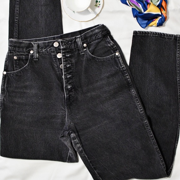 Wrangler Denim - Black Vintage High Waisted Mom Jeans
